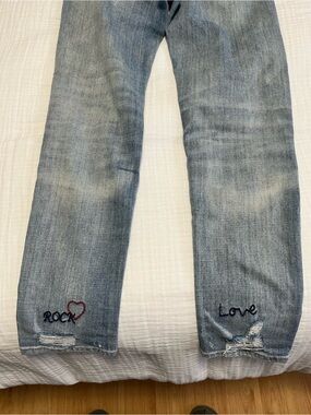 American Eagle limited edition embroidered jeans